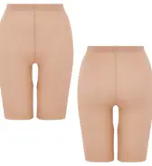 【SALE】薄くて軽い インナー5170 3分丈ボトム, ブラウン, product image number 1