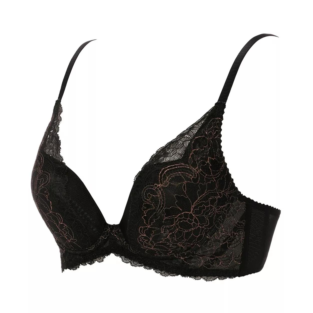 【SALE】【WEB限定】脇高シェイプアップブラ　シャイニング バタフライ, ブラック, product image number 1