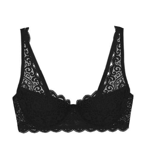 Triumph Amourette Floral Lace Wired Padded Bra - Black - Triumph - Category Bras: Padded bras