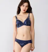 【SALE】秘めわざ628 レギュラーショーツ, ブルー, model image number 1