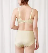 【SALE】トリンプ プレミアム ゴールドレーベル4002 ブラジャー(パッドなし), イエロー, model image number 2