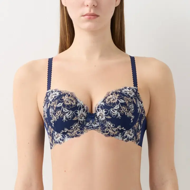 【WEB限定】美胸ソフトブラ クラッシーペタルズ ブラ＆ショーツセット【一部カラーSALE】, , model image number 56