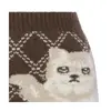 【SALE】スロギー “ほっ”とあったか(ニット柄) ニットパンツ, ブラウン, swatch