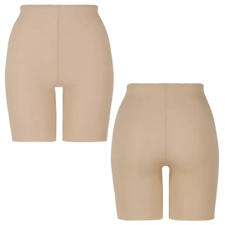 【SALE】肌あたりよくあたたかい5130 3分丈ボトム, ベージュ, product image number 1