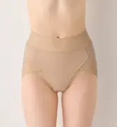 SO SOFT7230 はきこみ深めショーツ, ベージュ, model image number 0