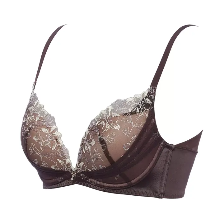 【SALE】夢みるブラ(R) ノンワイヤー スリムライン ノンワイヤーブラジャー ダンシングリリー, ブラウン, product image number 2