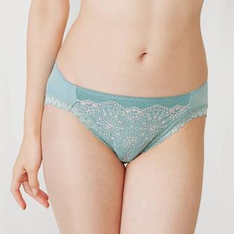【SALE】天使のブラ 30周年限定デザイン619 レギュラーショーツ, ブルー, model image number 0