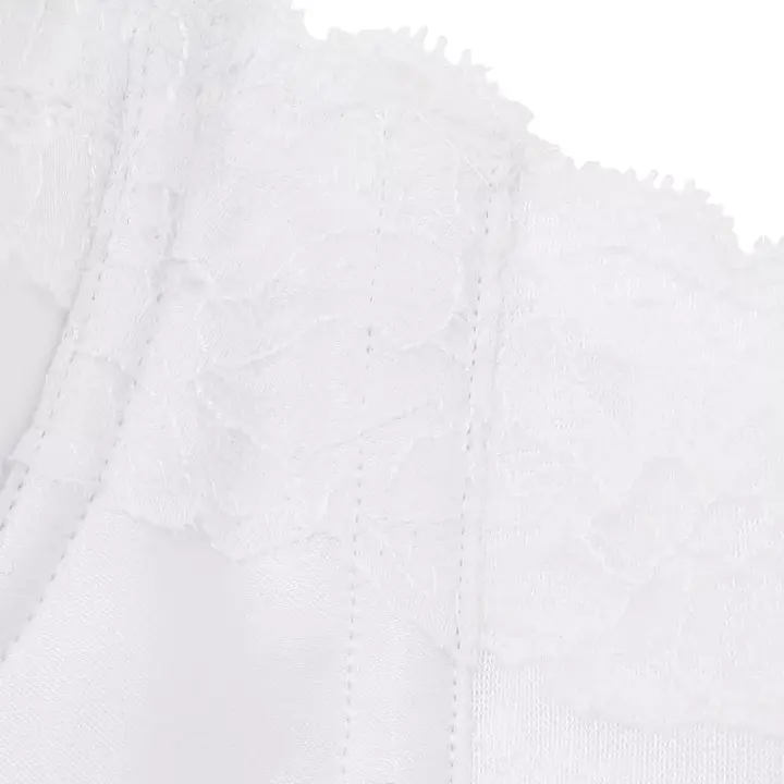ブライダルインナー コサージュ(ウエディング)ロングブラ, ホワイト, product image number 3