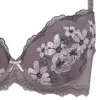 【SALE】3/4カップブラ ブラ&ショーツセット（フラワーアレンジメント）【WEB・一部店舗限定】, グレー, swatch