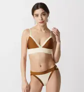 エス バイ スロギー サンデーズ ハイキニ【一部カラーSALE】, ベージュ, model image number 1