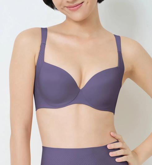 Triumph Body Make Up Illusion Curve Wired Half Cup Padded Bra - Slate - Wired