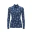 【SALE】あったかハイネックインナー5390 10分袖トップ(柄), ブルー, product image number 0