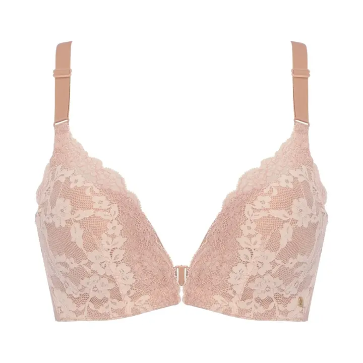 美姿勢サポートブラ ブラジャー ヒーリングウェーブ, ベージュ, product image number 0