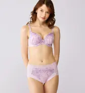 【SALE】恋するブラ623 はきこみ深めショーツ, パープル, model image number 1