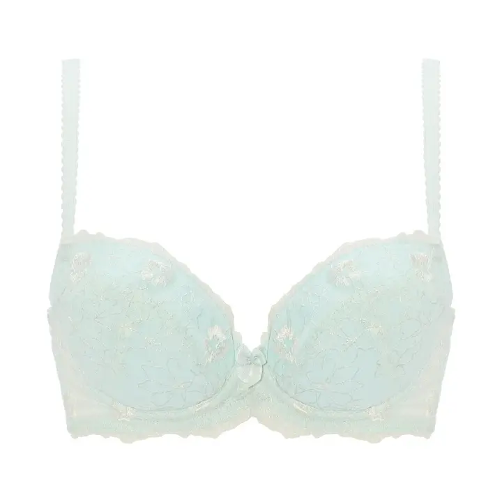 【WEB限定】美胸フィットブラ アザレア ブラジャー, ブルー, product image number 0