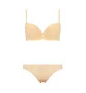 【SALE】エントリーコレクション 3/4カップブラ ブラ＆ショーツセット(ロマンテック レース), ベージュ, product image number 1