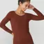 【SALE】スロギー ホイップタッチ 7分袖インナートップ, , model image number 10