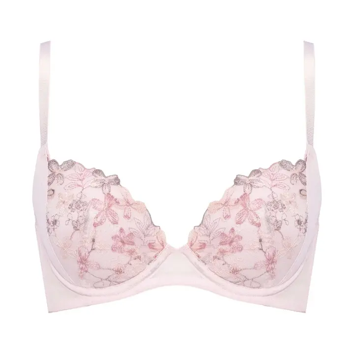 きゅっと寄せブラ ブラジャー チャーミングペタル, ピンク, product image number 0