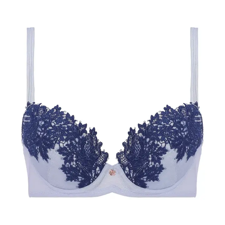 【SALE】フロラーレ リュクス5000 ブラジャー(パッドなし), ブルー, product image number 0