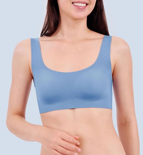 Triumph Áo top sloggi Zero Feel 2.0 Mút Mỏng Tháo Rời - Chambray - Không gọng