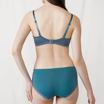 【SALE】天使のブラ(R) スリムライン582 ブラジャー, グリーン, model image number 3