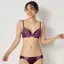 Daily AMOSTYLE 寄せブラ プチプラ ブラ＆ショーツセット クラシックフラワー, レッド, model image number 2