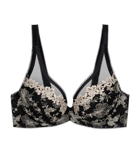 Triumph MALLOW EMBROIDERY WIRED PADDED BRA - Black - Wired