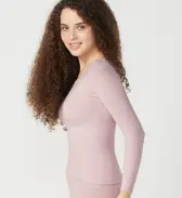 スロギー ホイップタッチ 7分袖インナートップ【一部カラーSALE】, , model image number 2