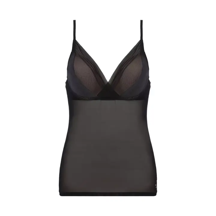 エス バイ スロギー シアー カップ付きキャミソール, ブラック, product image number 0