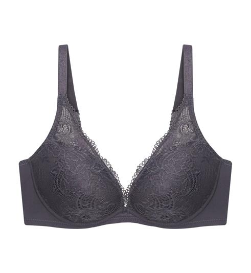 Triumph Áo Lót Simply Style Larkspur Có Gọng Mút Nâng Cổ Chữ V - Grey combination - Gọng