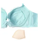 【SALE】チャーミングラマー 脇高 エアリー ブラジャー ダズリングサマー, グリーン, product image number 3