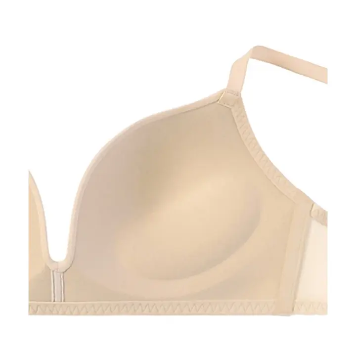 スムース ノンワイヤー ブラジャー, ベージュ, product image number 3