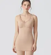 あったかカップ付きインナー5440 袖なしトップ, ベージュ, model image number 0