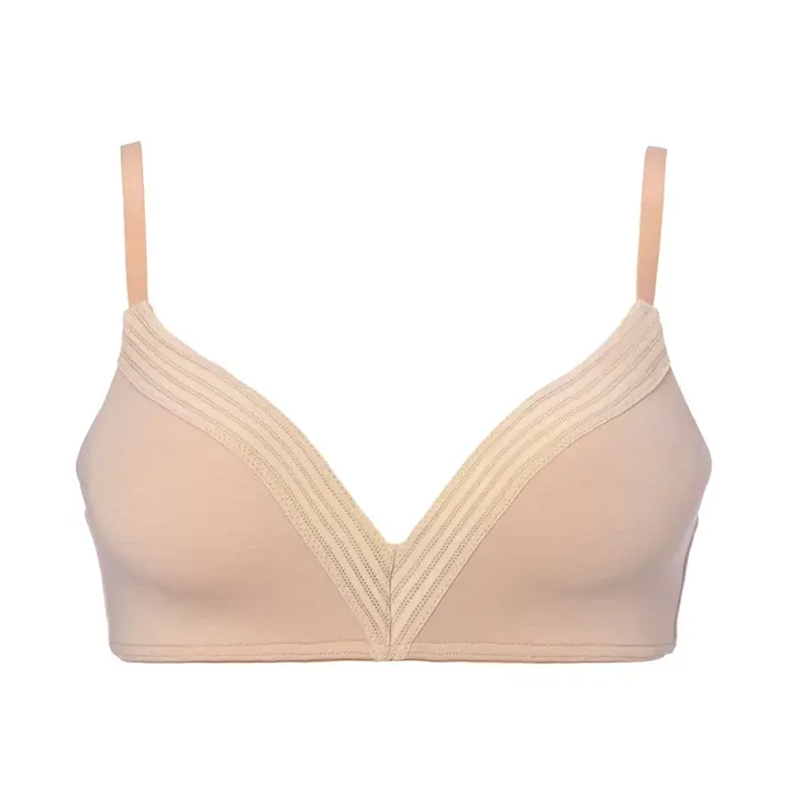 スロギー ワオ エンブレイス ノンワイヤーブラジャー HU【一部カラーSALE】, ベージュ, product image number 0