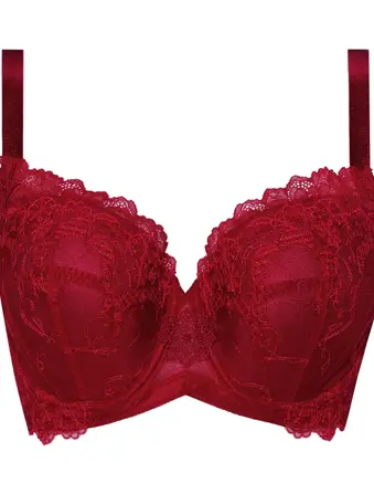 レッドレーベル バイ トリンプ0114 ブラジャー(パッドなし) 赤系