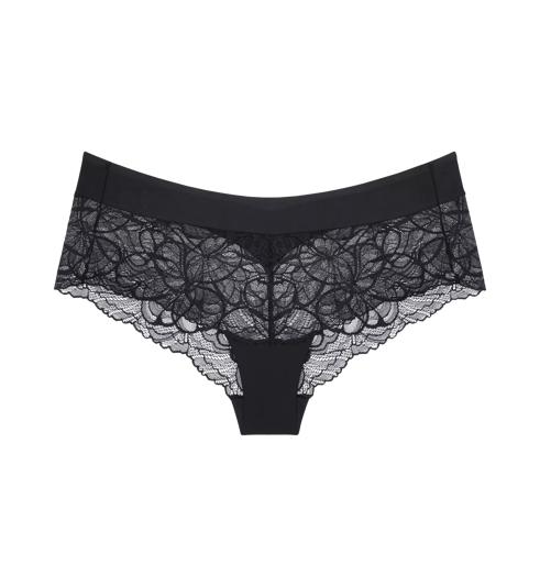 Triumph BODY MAKE UP ILLUSION LACE SHORT - Black - Boyleg