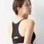 美姿勢サポートブラ ブラジャー ヒーリングウェーブ, ブラック, model image number 3