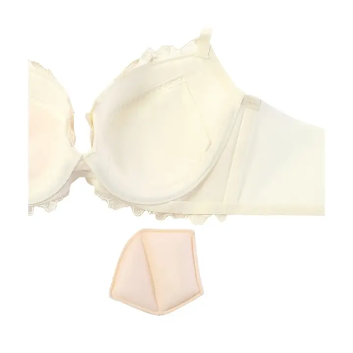 チャーミングラマー スリムライン ブラジャー チャーミングペタル, ホワイト, product image number 3
