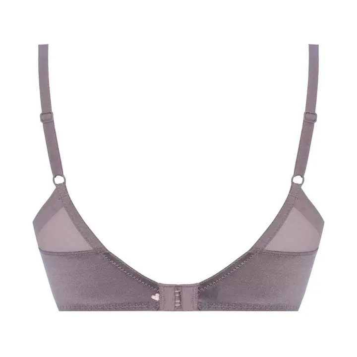 【SALE】夢みるブラ ノンワイヤー スリムライン ラブブロッサムズ, グレー, product image number 1