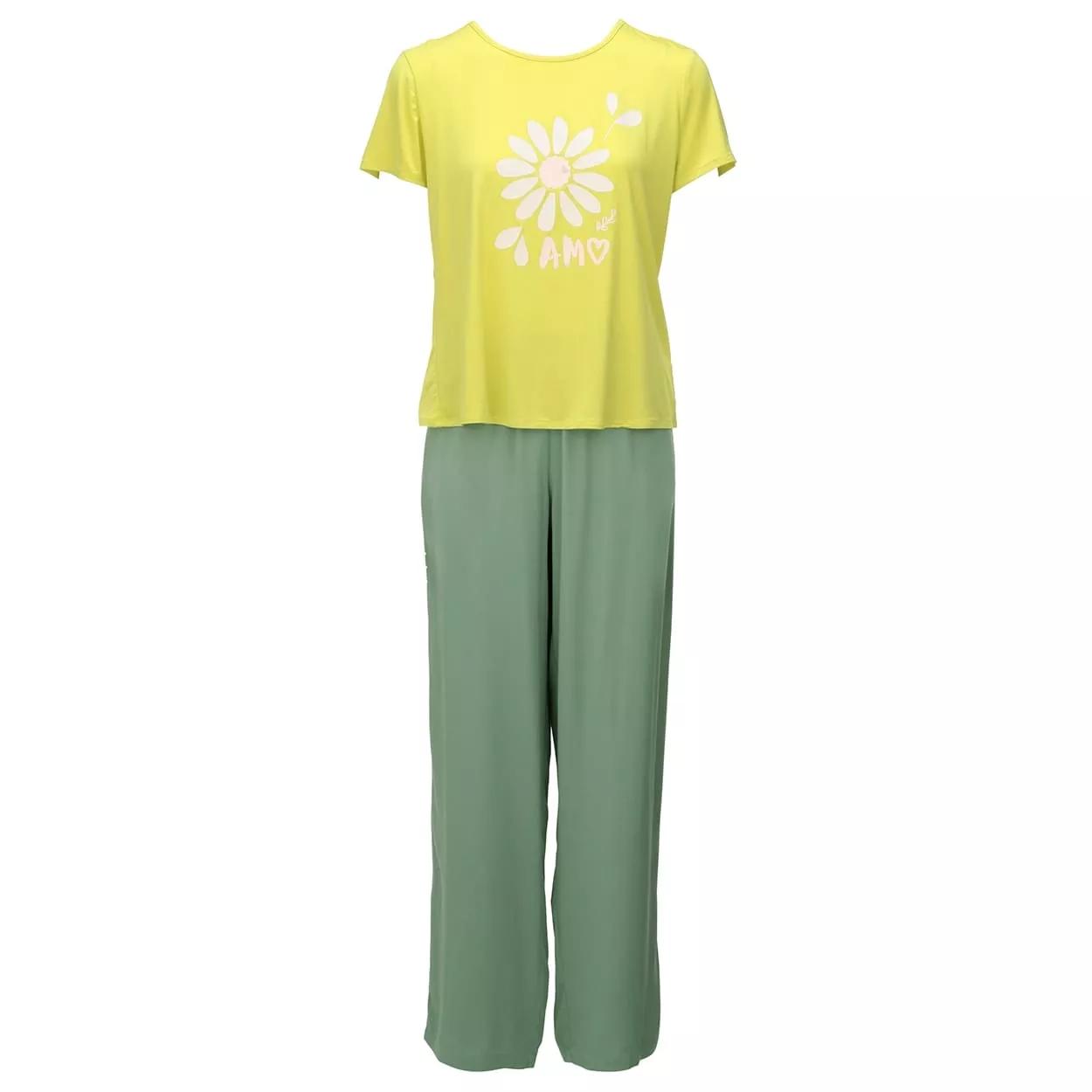 【SALE】ウィメンズウェア ノスタルジックデイジー パジャマセット, イエロー, product image number 0