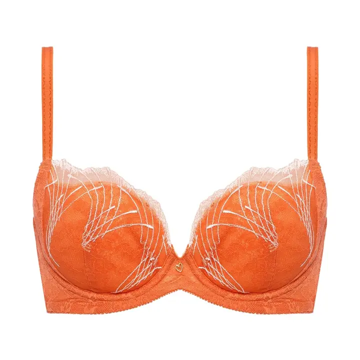 【SALE】ナチュラルスリムブラ  エアームーブメント, オレンジ, product image number 0