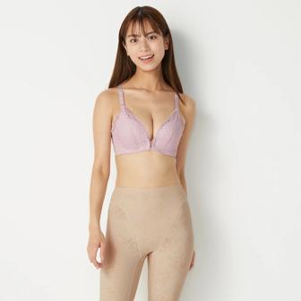 モモスリムガードル ロングガードル, ベージュ, model image number 0