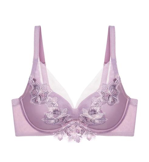 Triumph SATEEN DEEP V WIRED PUSH UP BRA 01 - Purple - Wired