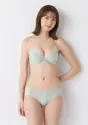 Daily AMOSTYLE デコルテビューティーブラ ブラ＆ショーツセット フローラルハーモニー