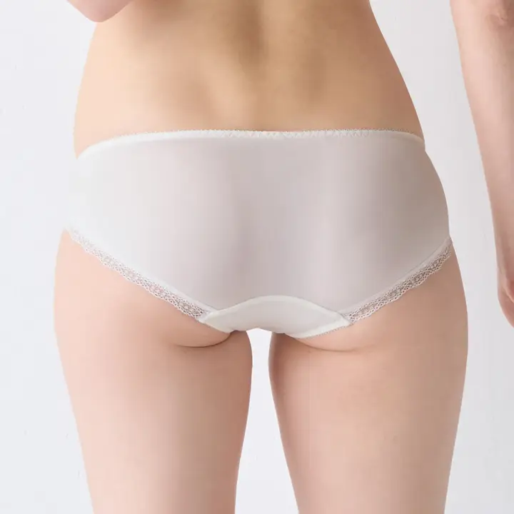 【SALE】レギュラーショーツ リーフフロー, ホワイト, model image number 2