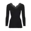 9分袖トップ 保湿インナー, ブラック, product image number 1