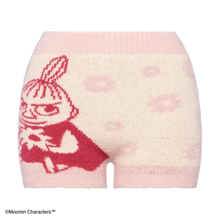 スロギーG073 ムーミン 1分丈ニットパンツ, ピンク, product image number 0