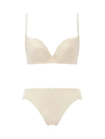 【WEB/アウトレット限定】きゅっと寄せブラ ブラ＆ショーツセット スウィンギングブーケ