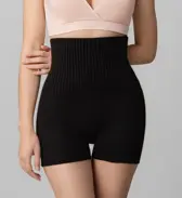 スロギー “ほっ”とアイテム(ミニウォーマー) ハラマキ付きニットパンツ, ブラック, model