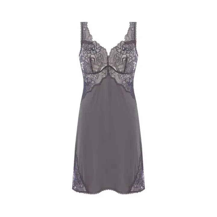 フロラーレ バイ トリンプ1100 ラウンドスリップ【一部カラーSALE】, ブラック, product image number 0